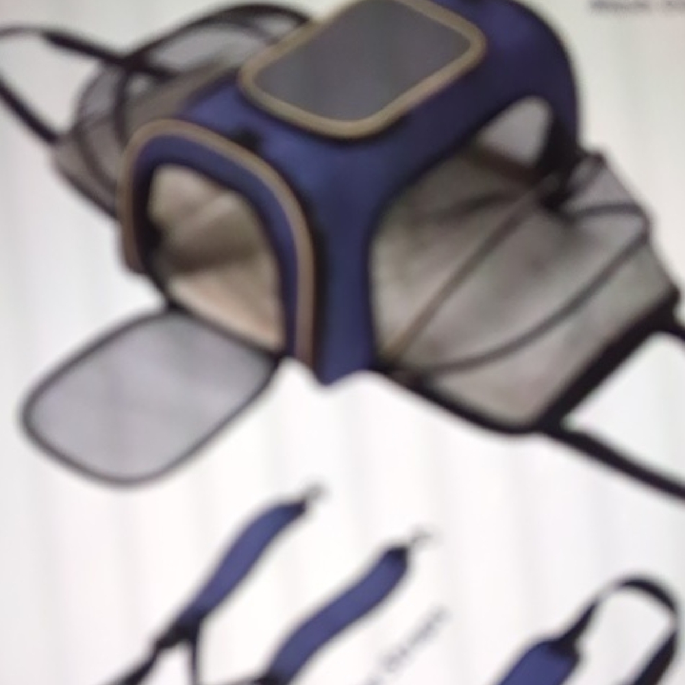 IOKHEIRA Airline Friendly Pet Carrier Small Blue And Black Expendable